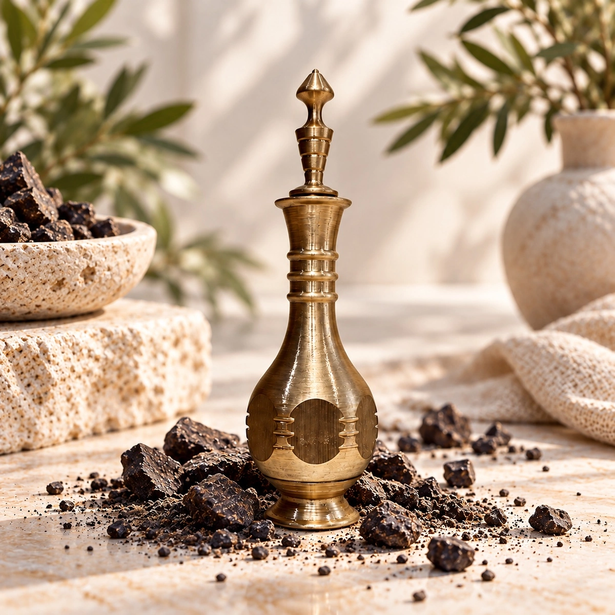 makhala_ithmid_1200x1200 مكحلة نحاسية مثمّنة - الصورة 1